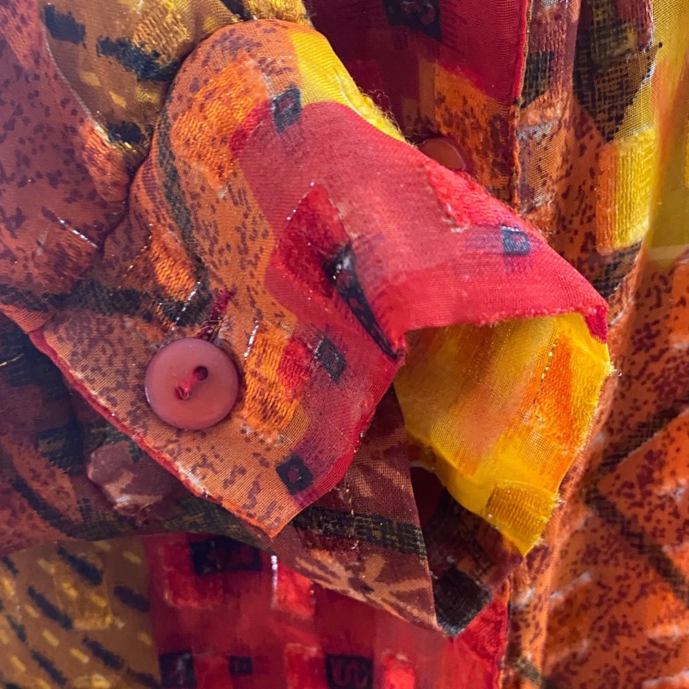 Multicolor Patchwork Blouse - image 3